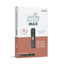 Load image into Gallery viewer, Ultimate Backup MAX 32GB - Includes KeepSafe / "2nd Backup" option ....and more AI features!
